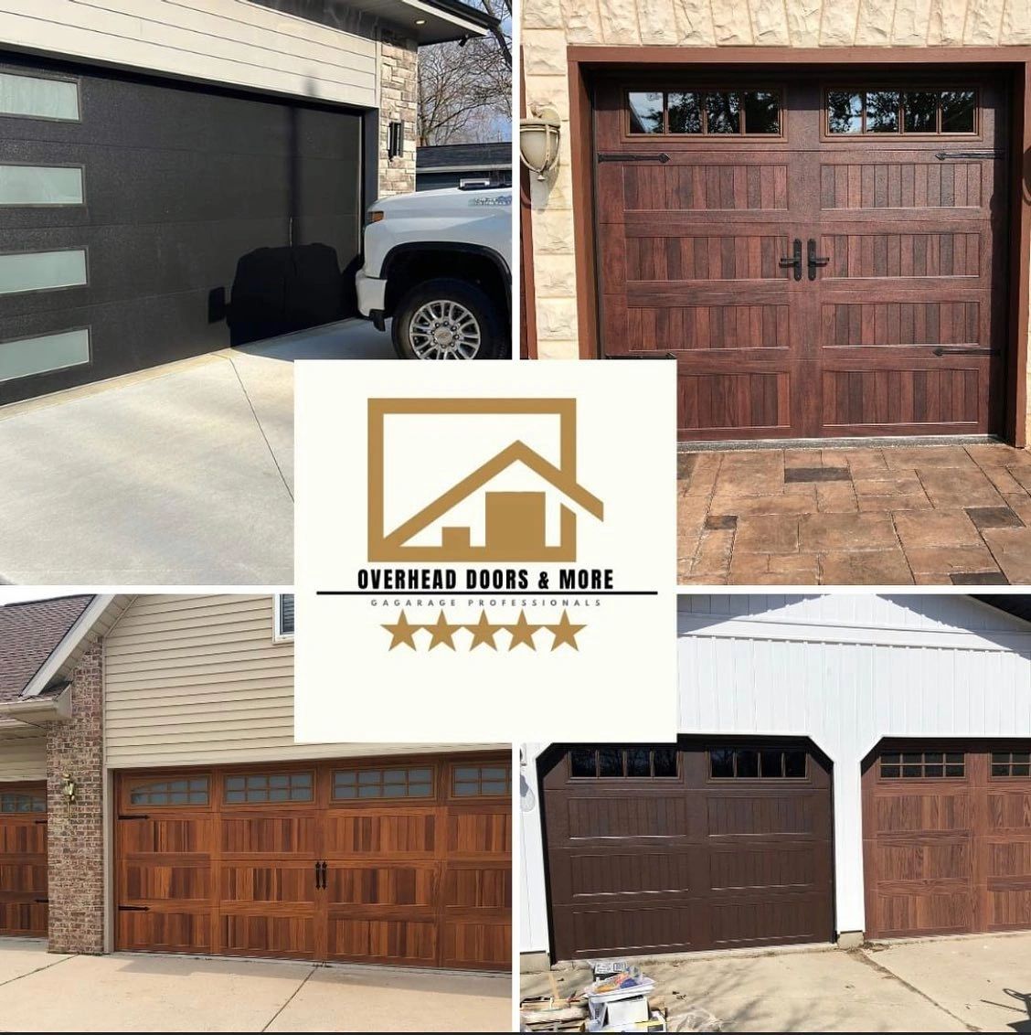 Overhead Doors & More — garage door styles collage